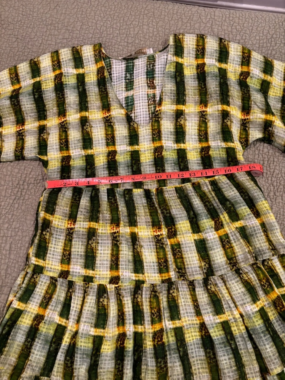 Marie Oliver Boho Tiered Maxi Dress S - Picture 7 of 9